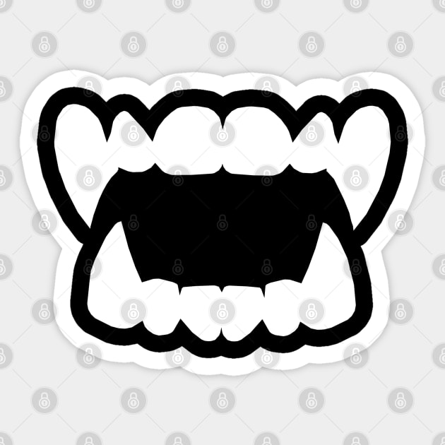 Vampire Fangs Sticker by robotface